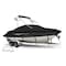 Eevelle Silvercloud Boat Cover V HULL RUNABOUT Ski Tower Inboard 20' 6in. L 102in. W Black SCVSKT20102-BLK - alternate 1
